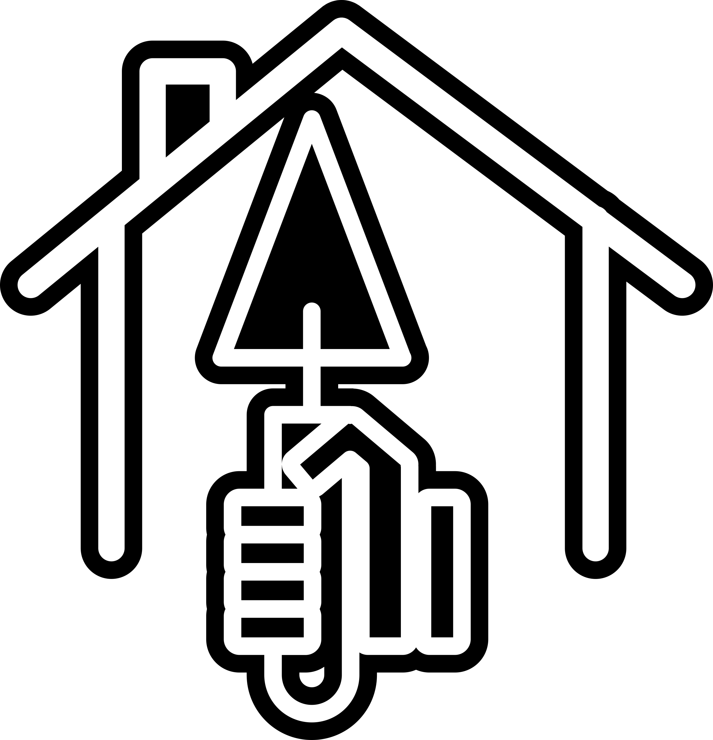 Hand With Triangular Shovel Inside A Home Outline Vinyl Svg File Free Vectors